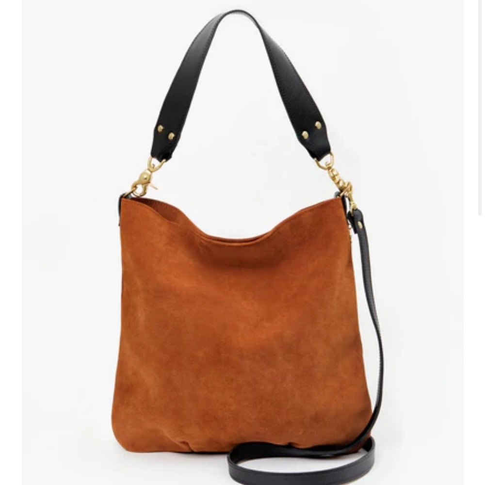 Clare V suede hobo. Chestnut. Perfect condition